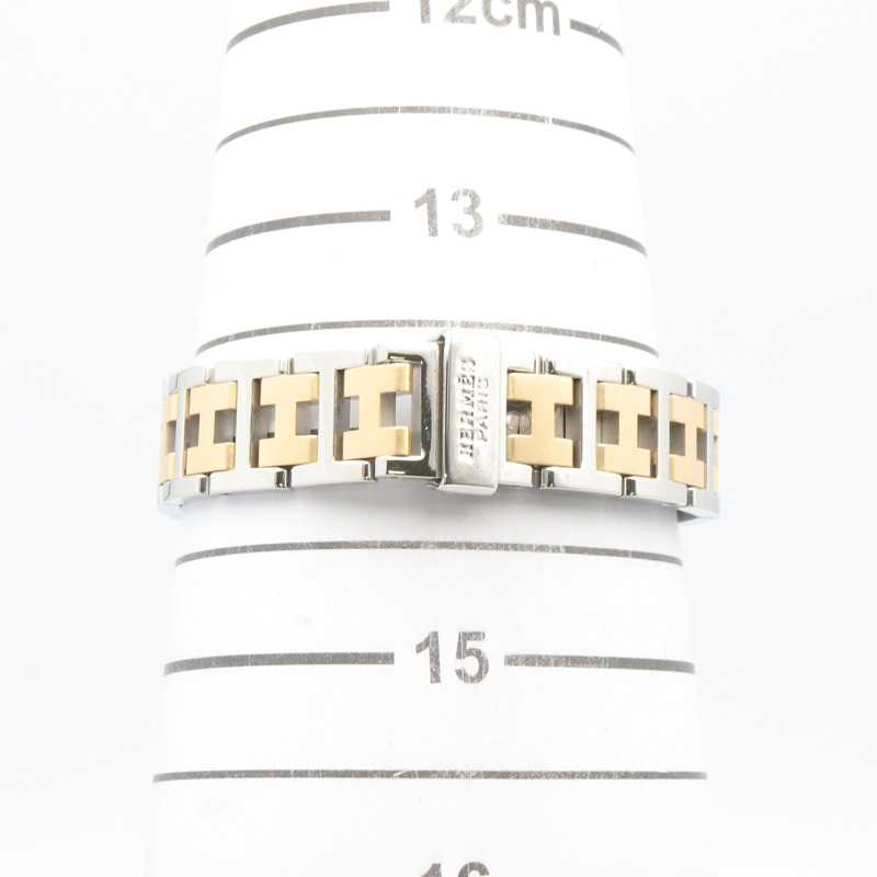 愛馬仕 Clipper 系列腕錶,鍍金不鏽鋼材質,女士款,白色,CL4.220-6