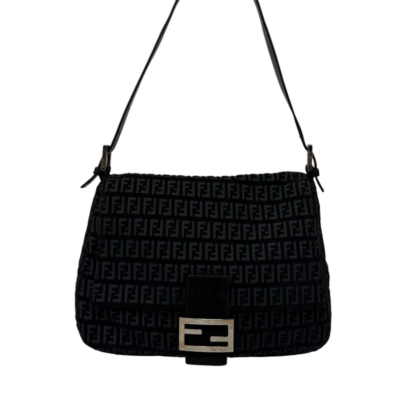 【赫蒂國際精品】 Fendi 經典黑色手提法棍包 肩背 手提 vintage 二手 中古-4