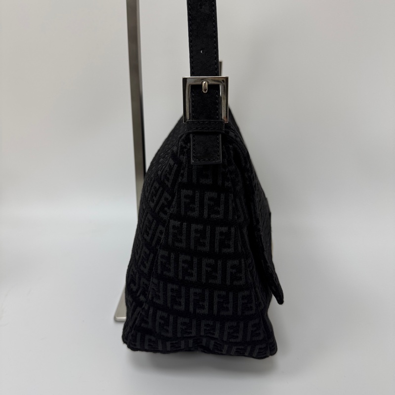【赫蒂國際精品】 Fendi 經典黑色手提法棍包 肩背 手提 vintage 二手 中古-5
