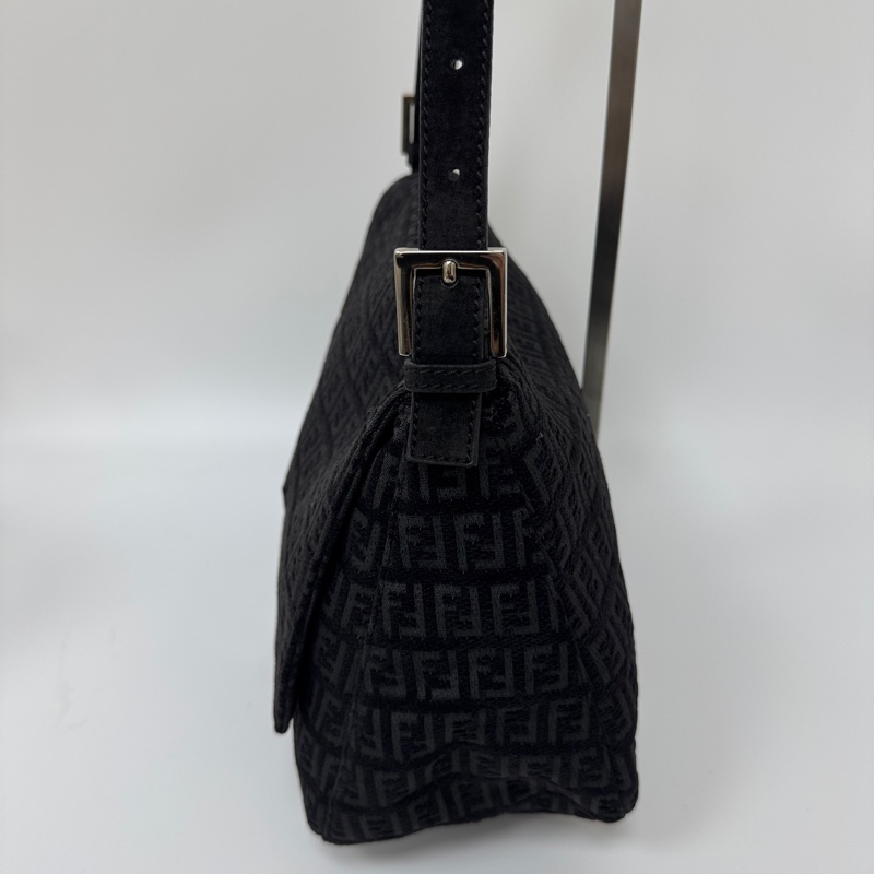 【赫蒂國際精品】 Fendi 經典黑色手提法棍包 肩背 手提 vintage 二手 中古-6