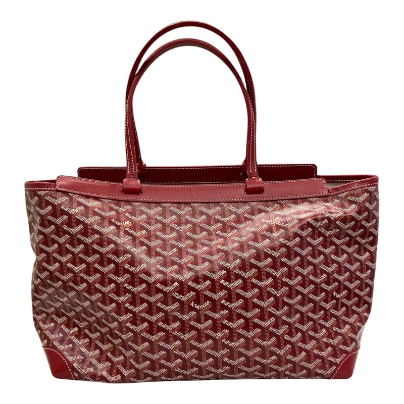 GOYARD 高雅德 BELLECHASSE PM 托特包 PVC 紅色 銀扣-1