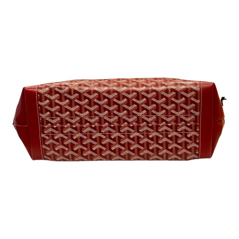 GOYARD 高雅德 BELLECHASSE PM 托特包 PVC 紅色 銀扣-5