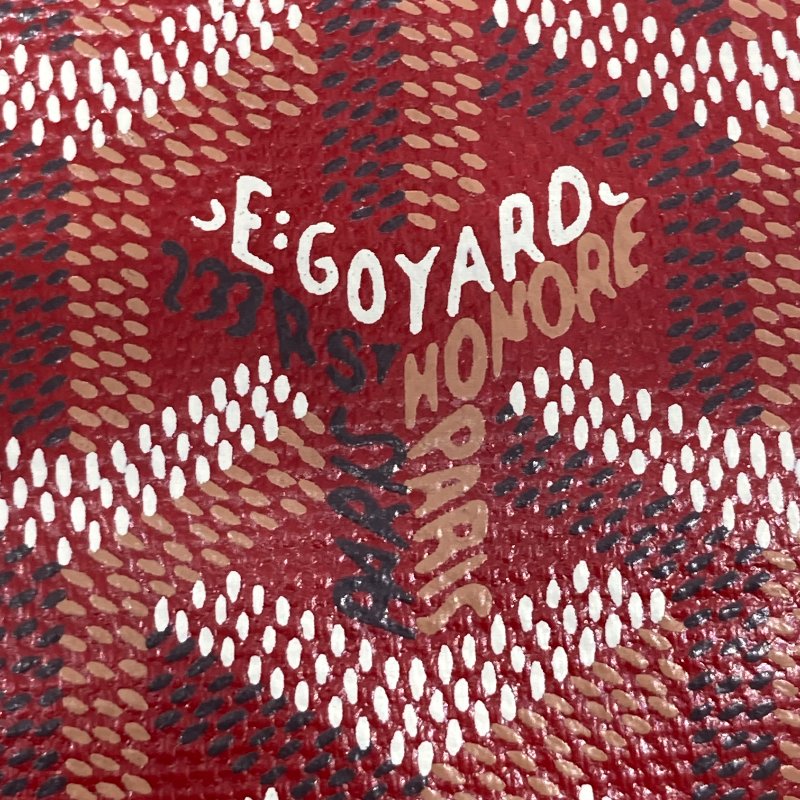 GOYARD 高雅德 BELLECHASSE PM 托特包 PVC 紅色 銀扣-7
