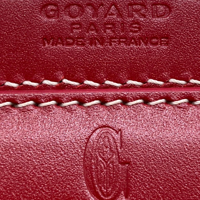 GOYARD 高雅德 BELLECHASSE PM 托特包 PVC 紅色 銀扣-8