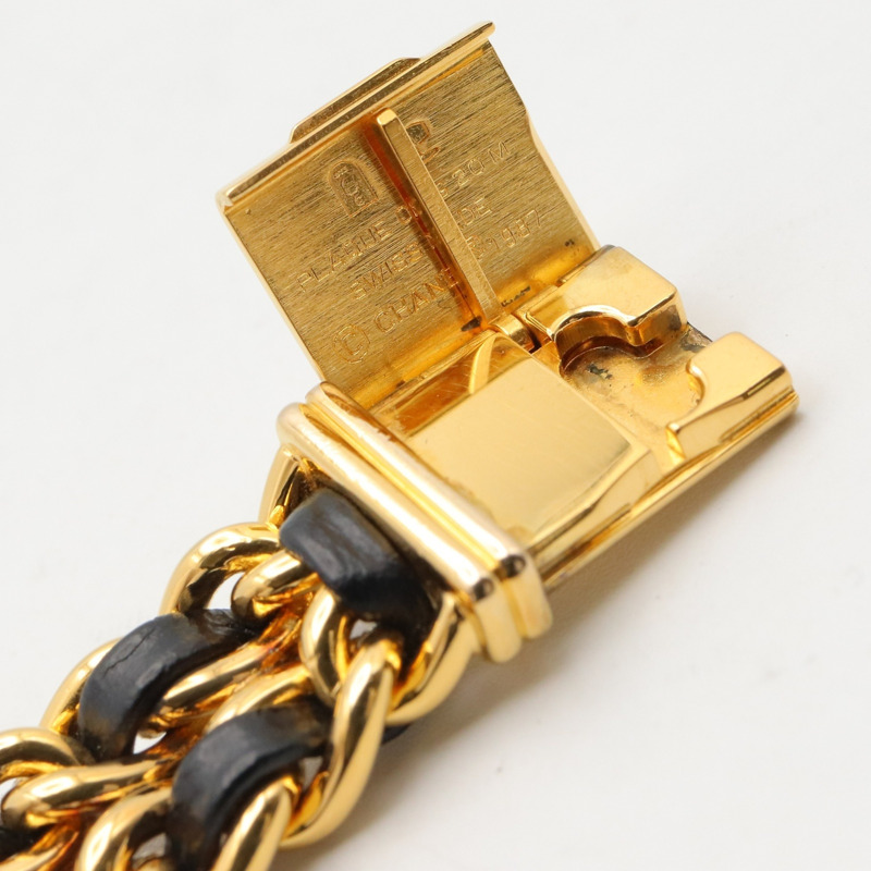 香奈兒 (Chanel) CHANEL Première M 系列腕錶,鍍金皮革錶帶,女士款,黑色,H0001-12