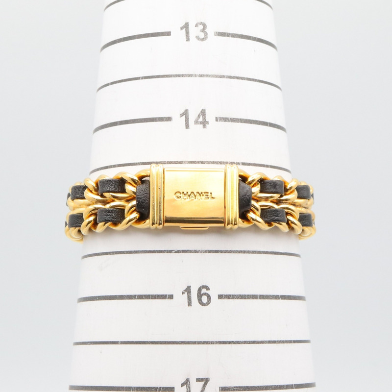 香奈兒 (Chanel) CHANEL Première M 系列腕錶,鍍金皮革錶帶,女士款,黑色,H0001-6