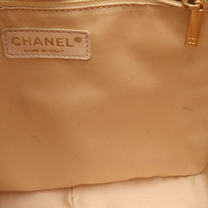 香奈兒 (CHANEL) Matelasse PST 鏈條手提單肩包 A50994 米色皮革 GHW 二手 CC-7
