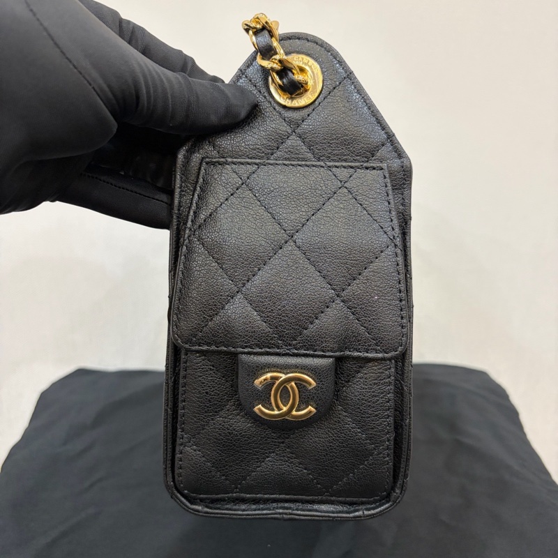 全✨ Chanel/香奈兒 25bagmini 單肩包 黑色 金扣💛正品-2