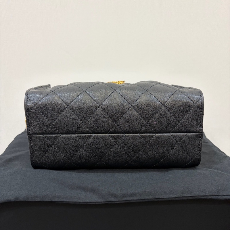 全✨ Chanel/香奈兒 25bagmini 單肩包 黑色 金扣💛正品-4