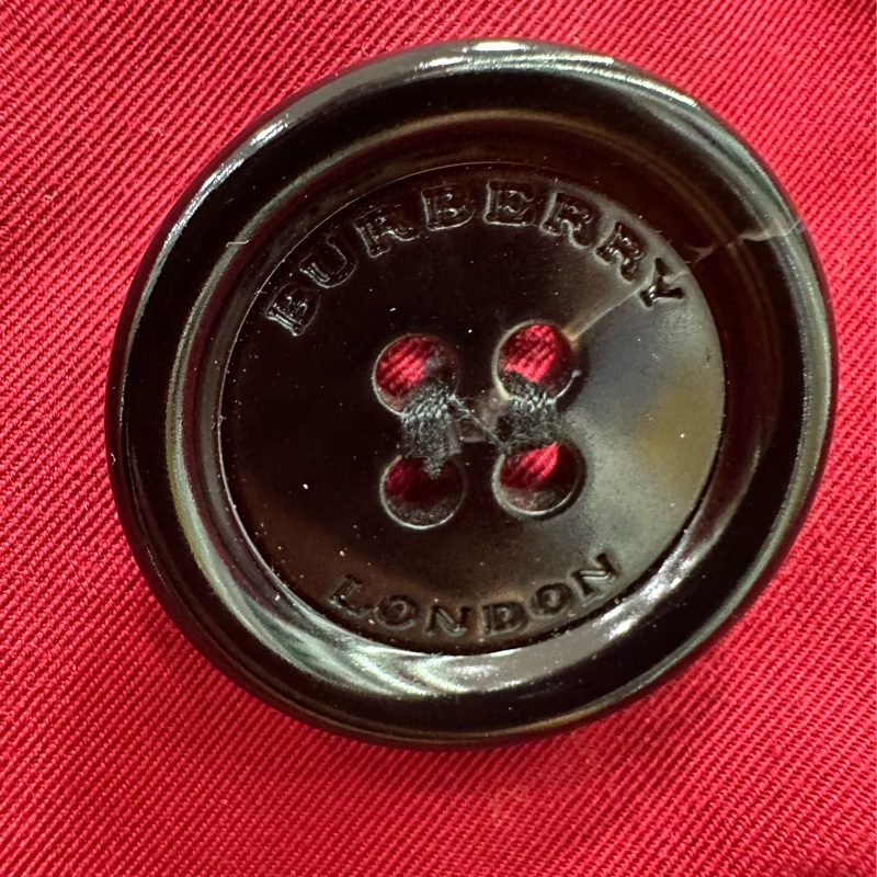 Burberry /博柏利 紅色風衣外套 中長款 UK8碼-4