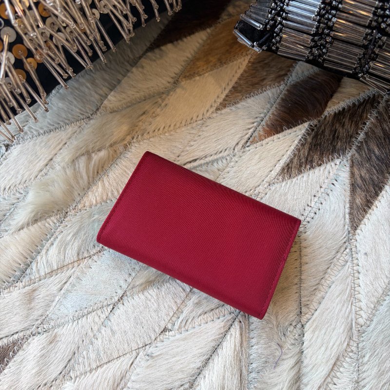 PRADA 尼龍六孔KEY包 紅色-1
