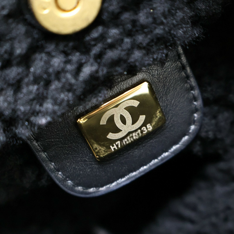 黑色 菱格紋 羊皮 22 包款 肩背包【CHANEL 香奈兒】 AS3260-7