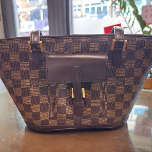 Louis Vuitton Damier Ebene Knightsbridge 劍橋包-10