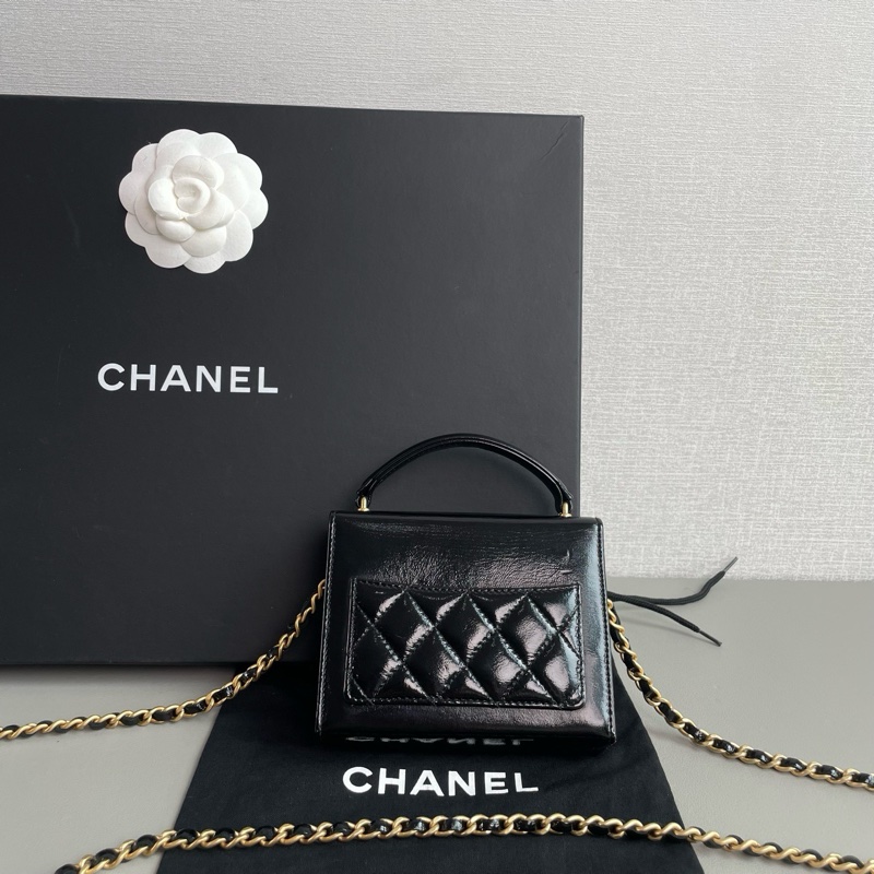 💎Chanel香奈兒|24A油蠟皮mini信封包|芯片款98新-5