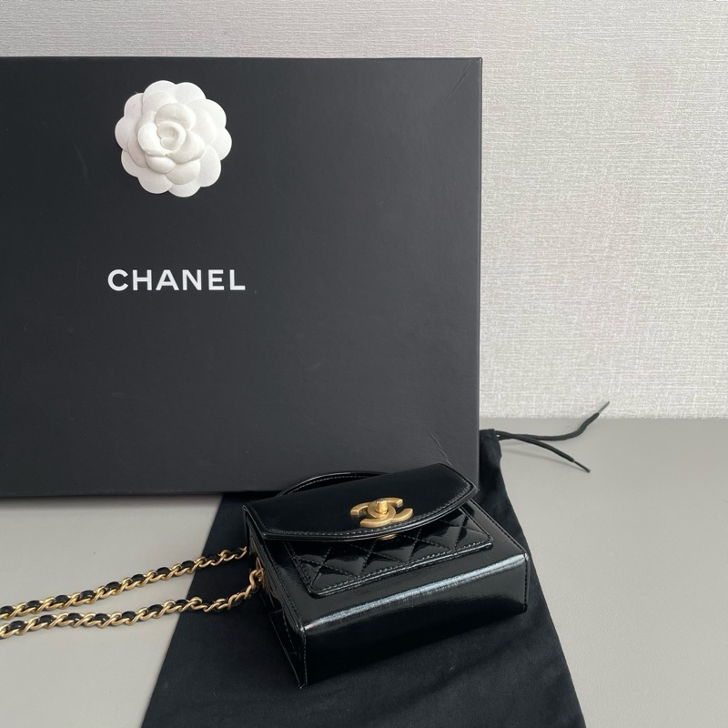 💎Chanel香奈兒|24A油蠟皮mini信封包|芯片款98新-6