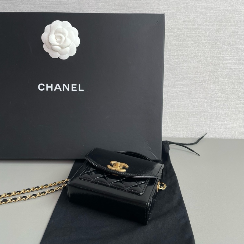 💎Chanel香奈兒|24A油蠟皮mini信封包|芯片款98新-7