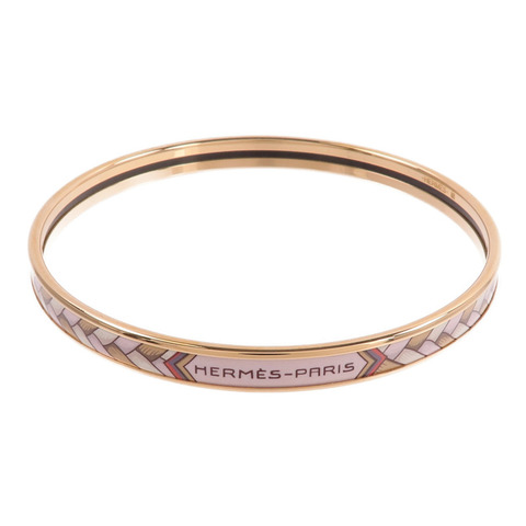 HERMES 金屬/琺瑯Tresse de Coeur Bangle手鐲Faubourg