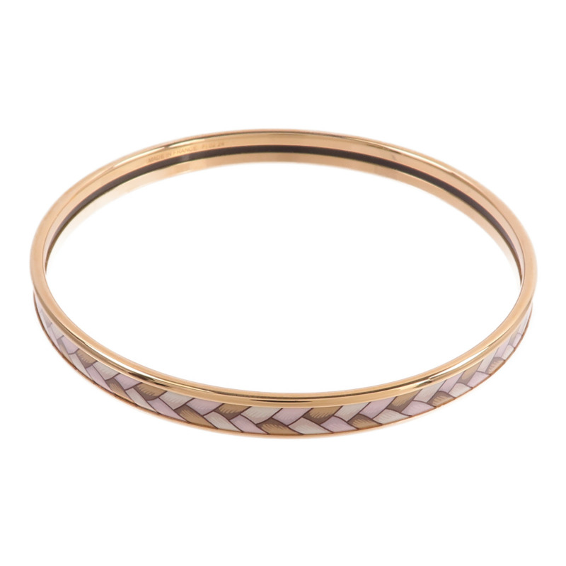 HERMES 金屬/琺瑯Tresse de Coeur Bangle手鐲Faubourg-1
