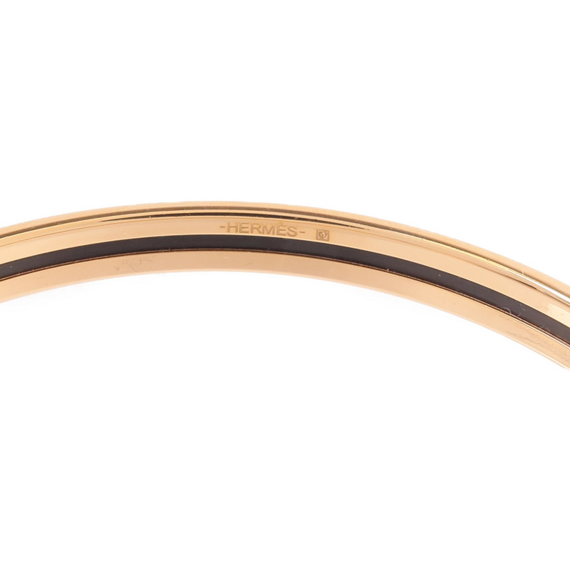 HERMES 金屬/琺瑯Tresse de Coeur Bangle手鐲Faubourg-3