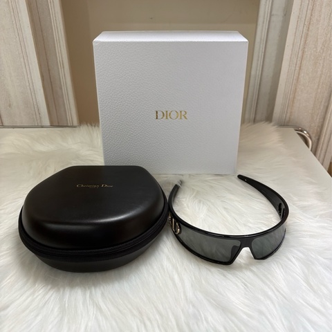 Dior迪奧 VeryDior M1U黑色一片式墨鏡髮箍