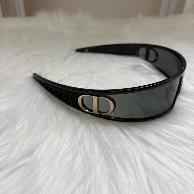 Dior迪奧 VeryDior M1U黑色一片式墨鏡髮箍-1