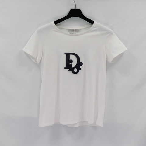 Dior 迪奧 童裝 白色 純棉 藍色LOGO 短袖上衣
