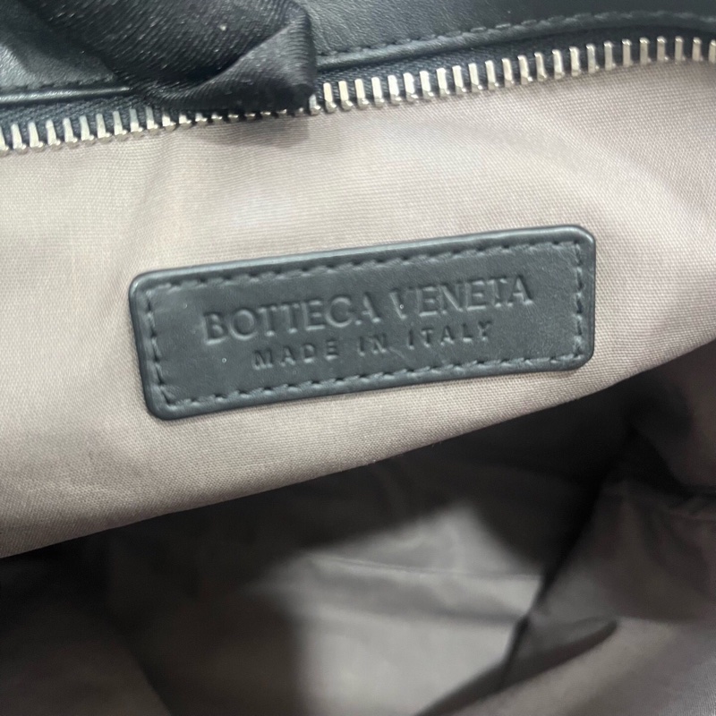Bottega Veneta葆蝶家黑色編織斜挎-7