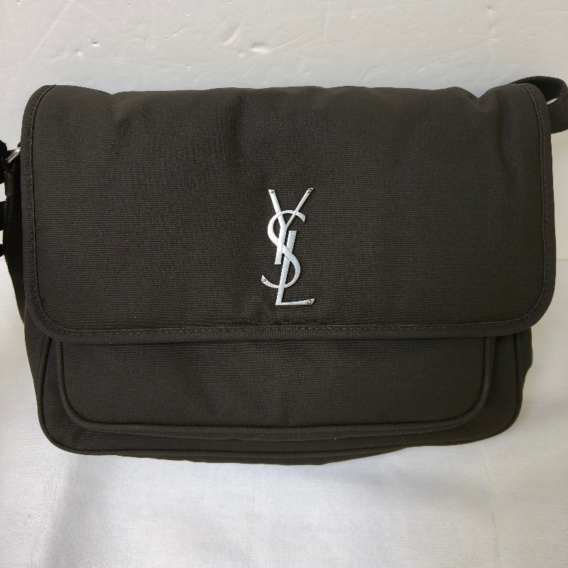 ❤️感恩月❤️折扣最後倒數至5/31‼️【全新】㊣✨YSL✨(附防塵袋)SAINT LAURENT 聖羅蘭 軍綠色 LAURENT Niki 帆布 郵差包 肩背包 斜背包/二手精品/保證正品🌳二手樹屋🌳-2