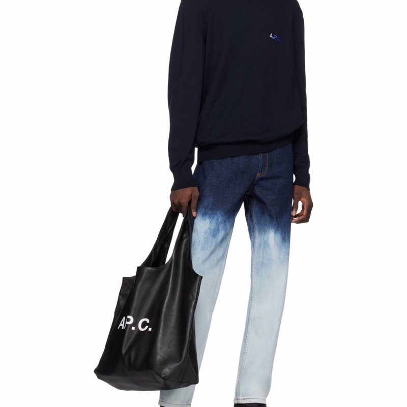 A.P.C. 男女同款 Ninon 徽標手提包均碼碼35cm*14cm*45cm-6