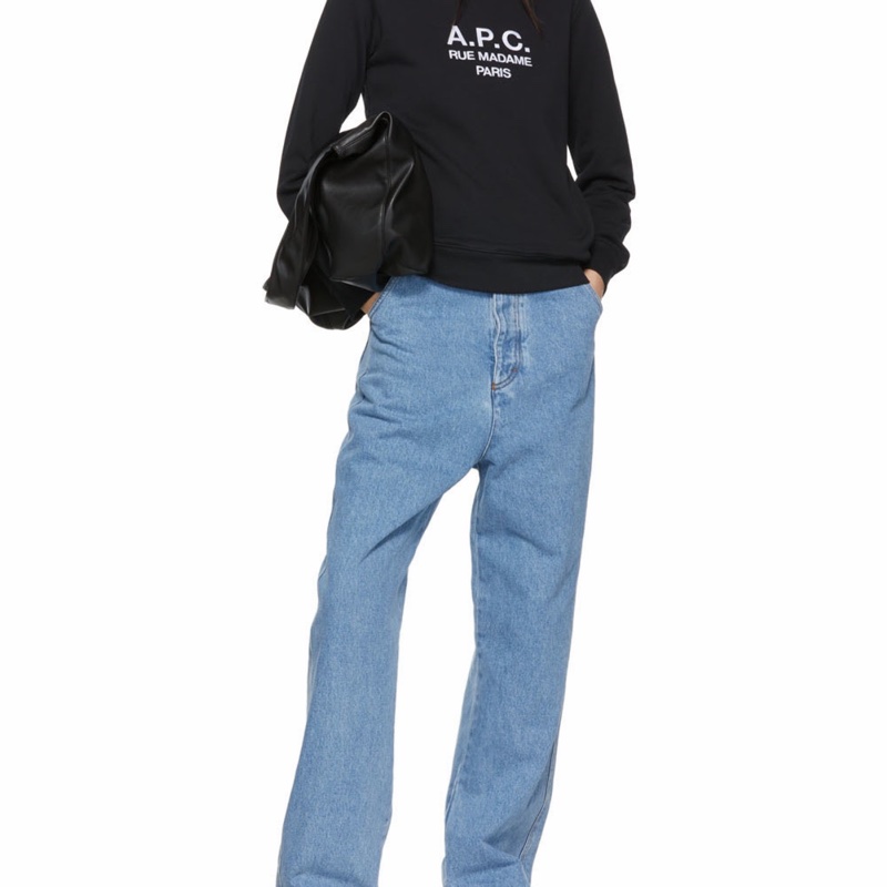 A.P.C. 男女同款 Ninon 徽標手提包均碼碼35cm*14cm*45cm-7