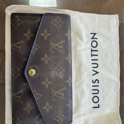 LV Monogram老花帆布長夾