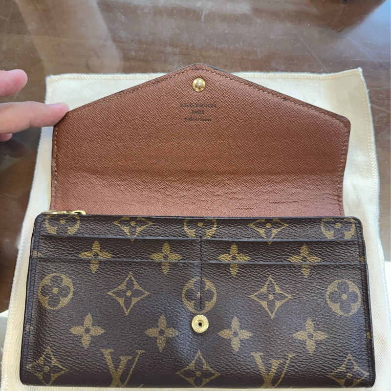 LV Monogram老花帆布長夾-4