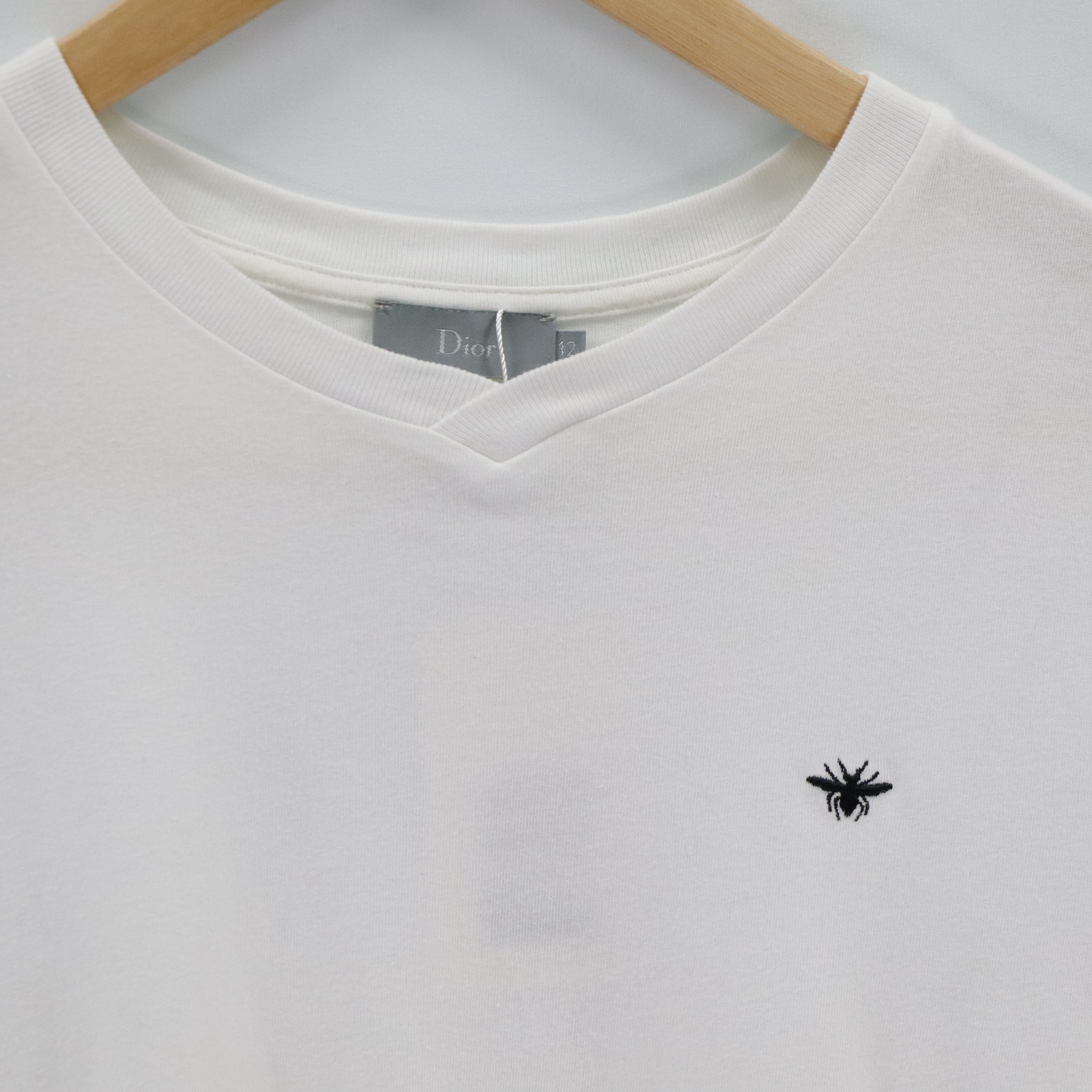 Dior 迪奧 童裝 白色 純棉 蜜蜂刺繡 短袖上衣-1