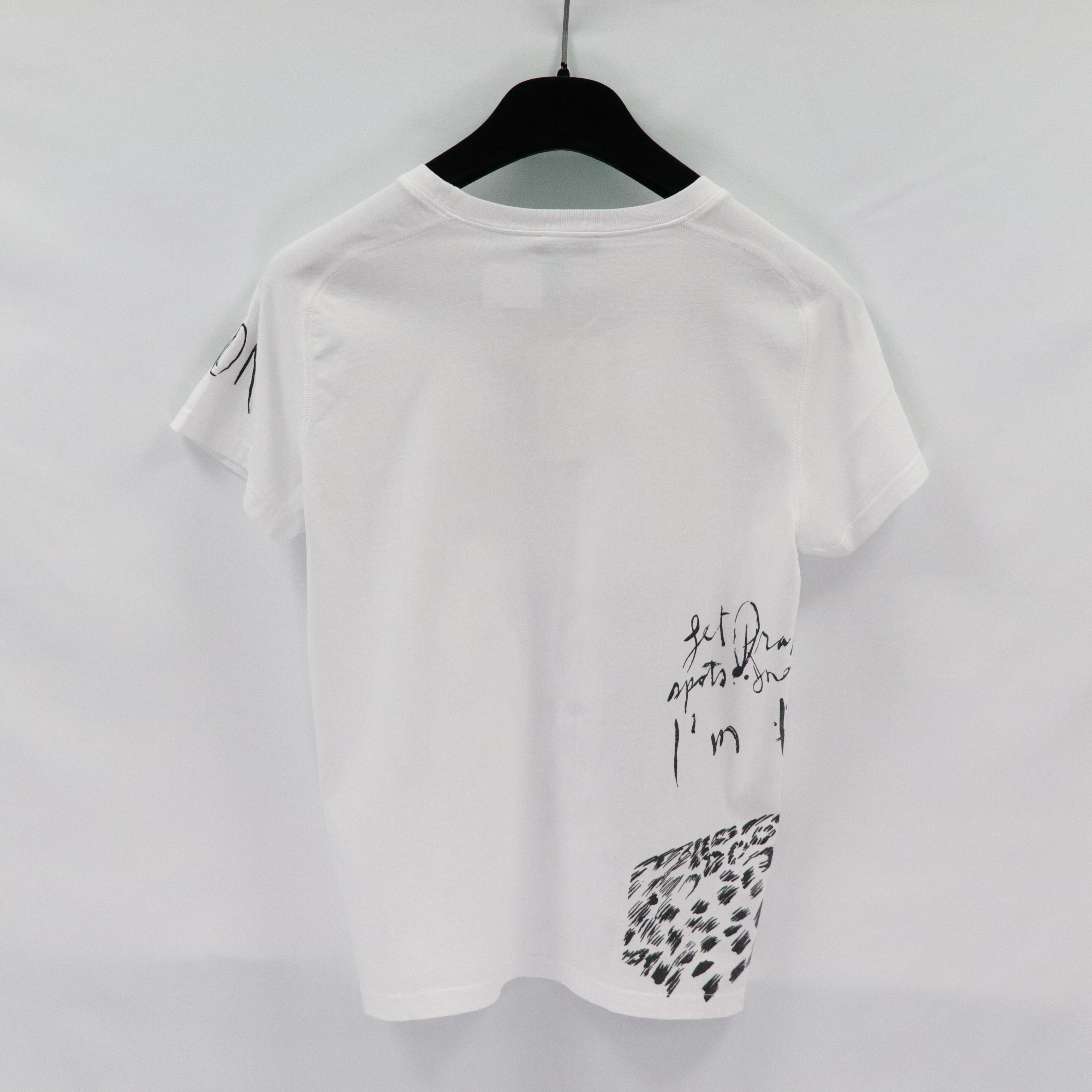 Dior 迪奧 Raymond Pettibon 童裝 白色 純棉 獵豹印花 短袖上衣-1