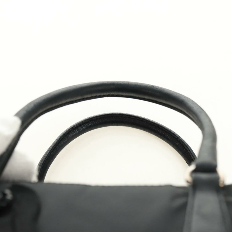 【日本直送】PRADA 尼龍手提包 黑色 銀色 正品 ki6652SM-7
