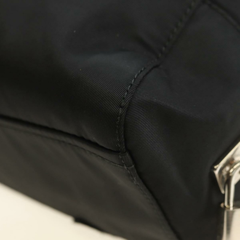 【日本直送】PRADA 尼龍手提包 黑色 銀色 正品 ki6652SM-15