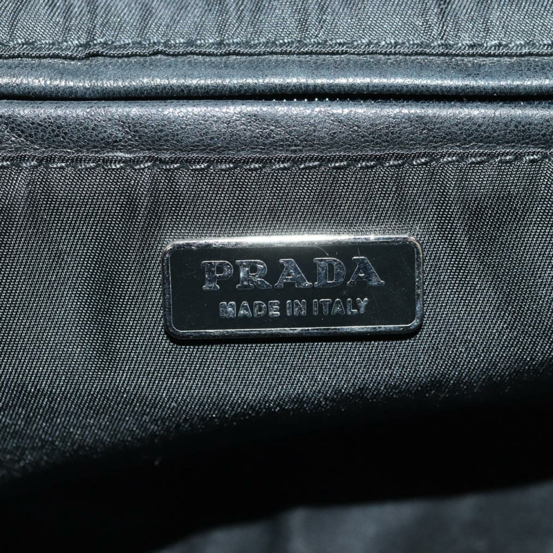 【日本直送】PRADA 尼龍手提包 黑色 銀色 正品 ki6652SM-19