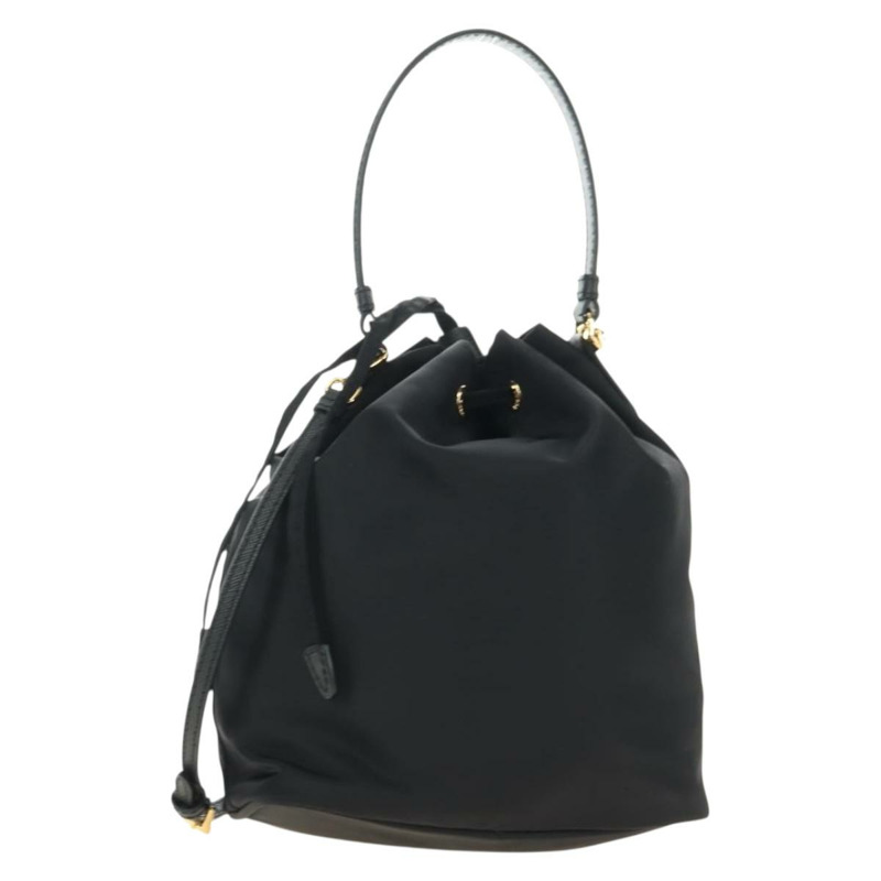 【日本直送】PRADA 尼龍雙肩包 黑色 金色 正品 181530SM-1