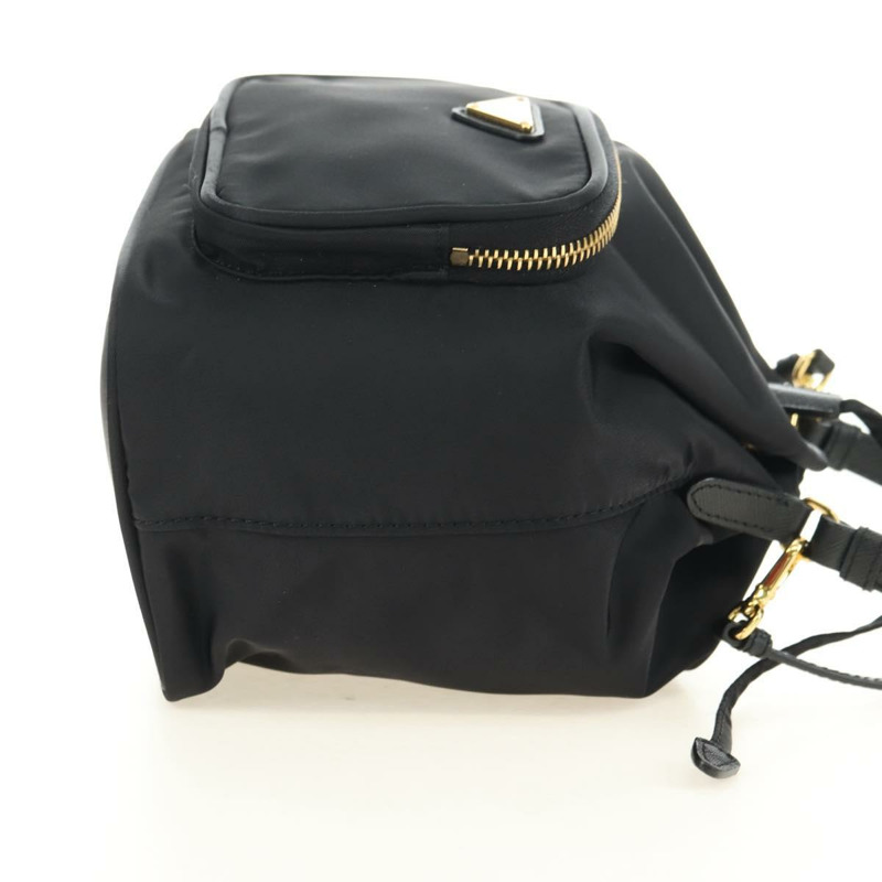【日本直送】PRADA 尼龍雙肩包 黑色 金色 正品 181530SM-3