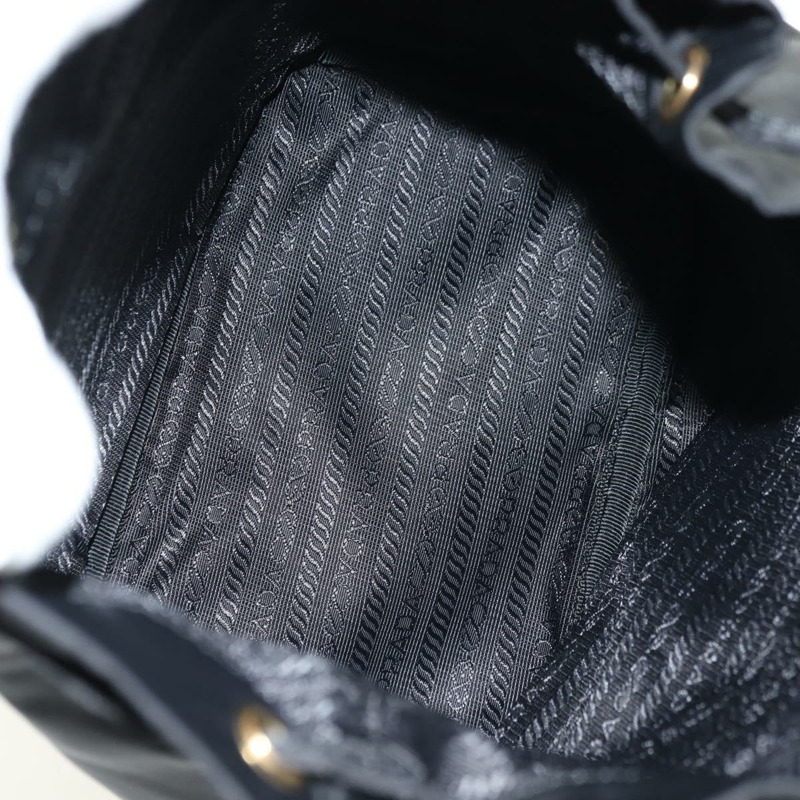 【日本直送】PRADA 尼龍雙肩包 黑色 金色 正品 181530SM-8