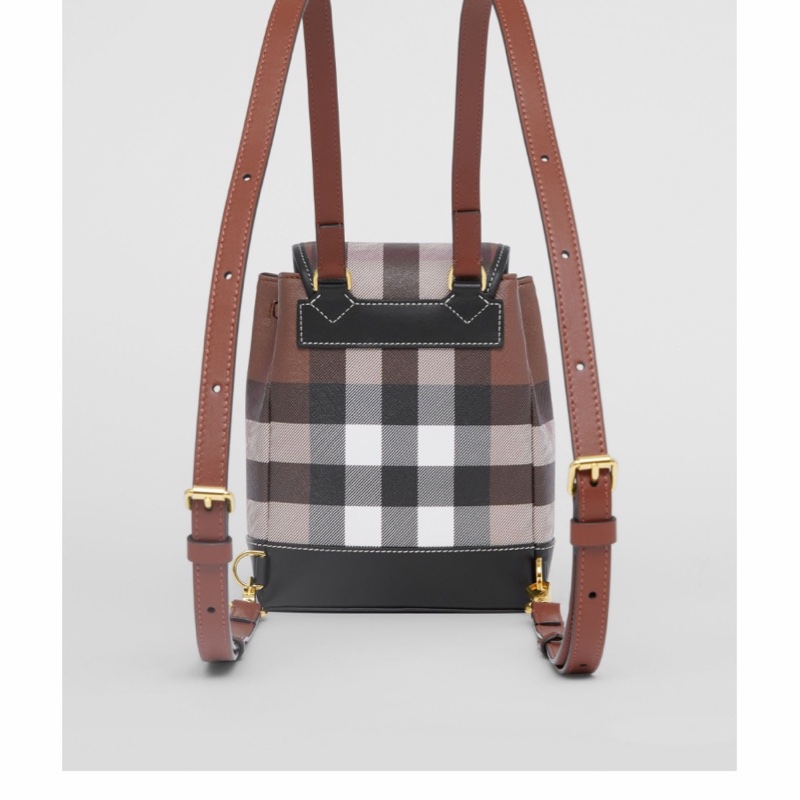 Burberry 女士 格紋微型雙肩包均碼碼常規、16cm*8cm*18.5cm-2