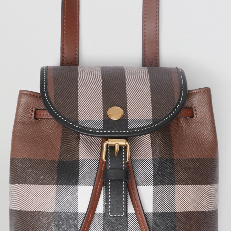 Burberry 女士 格紋微型雙肩包均碼碼常規、16cm*8cm*18.5cm-4