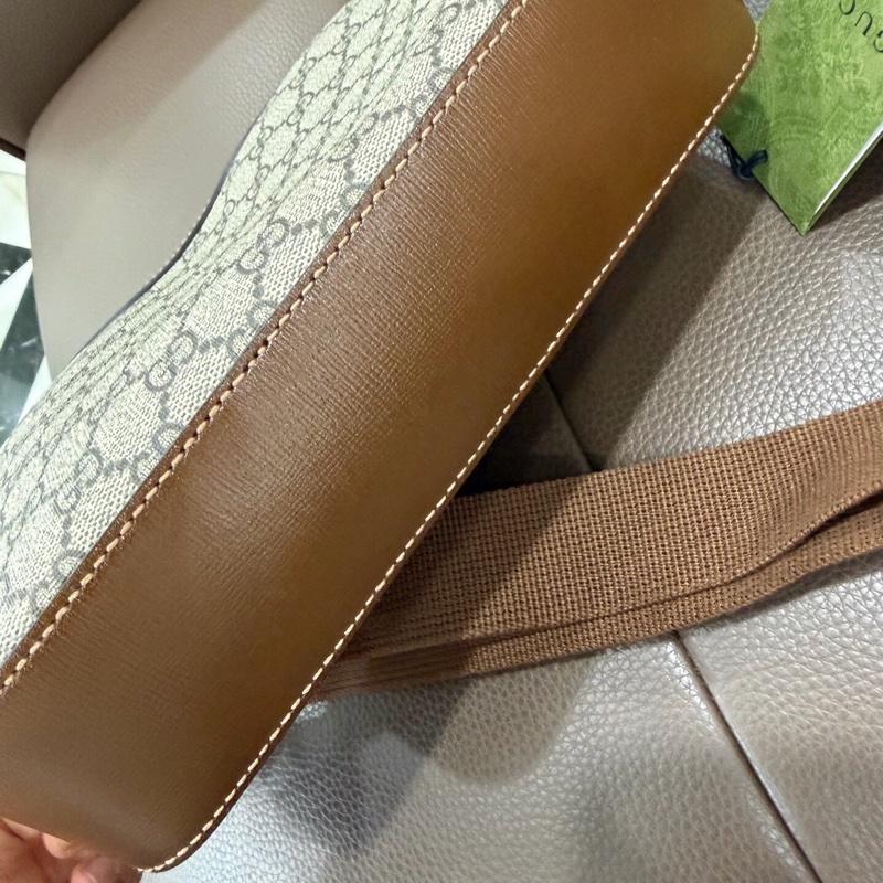 99.9新 gucci 古馳 老花郵差包 男女同款-2