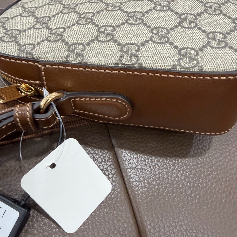 99.9新 gucci 古馳 老花郵差包 男女同款-3
