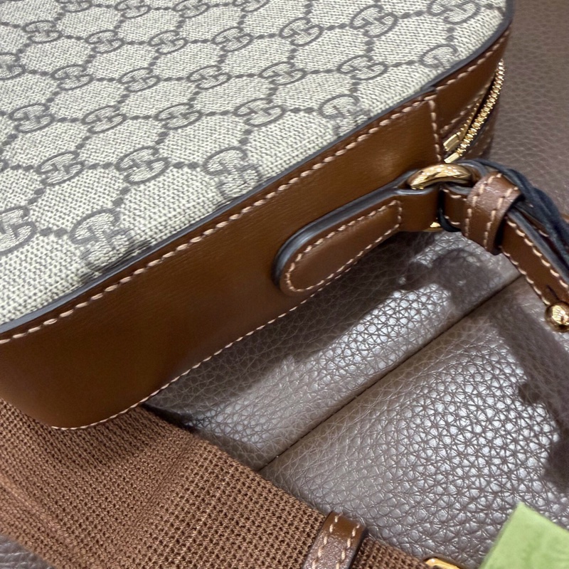 99.9新 gucci 古馳 老花郵差包 男女同款-4