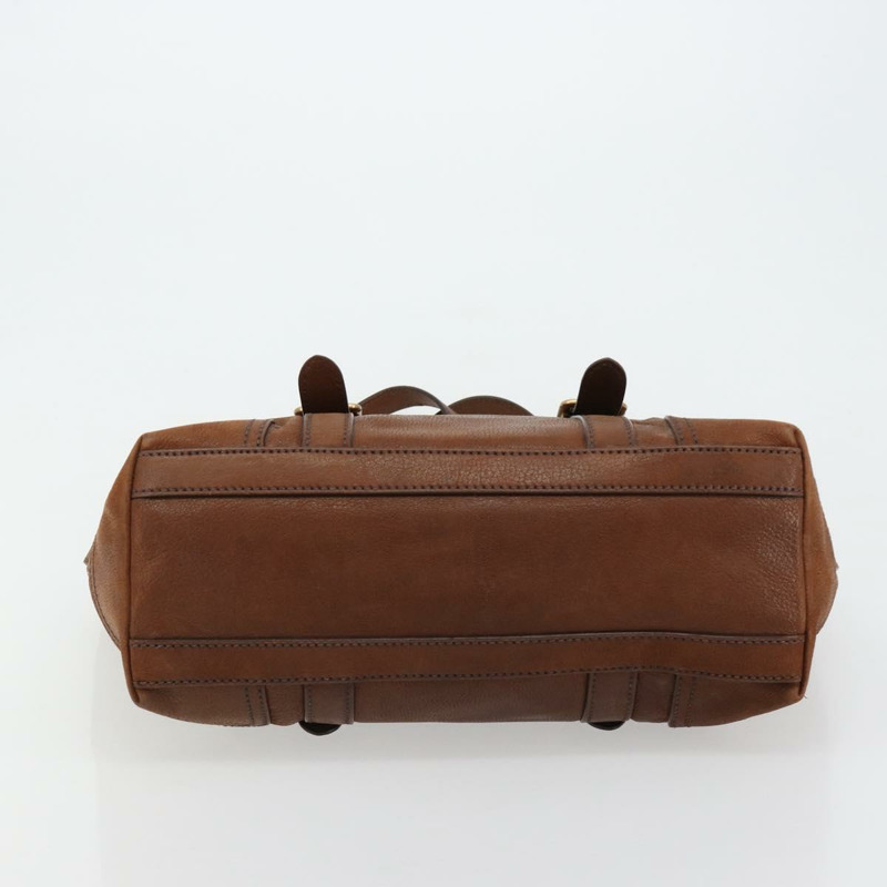 【日本直送】PRADA 棕色金色皮革手提包,正品編號 182194V-4