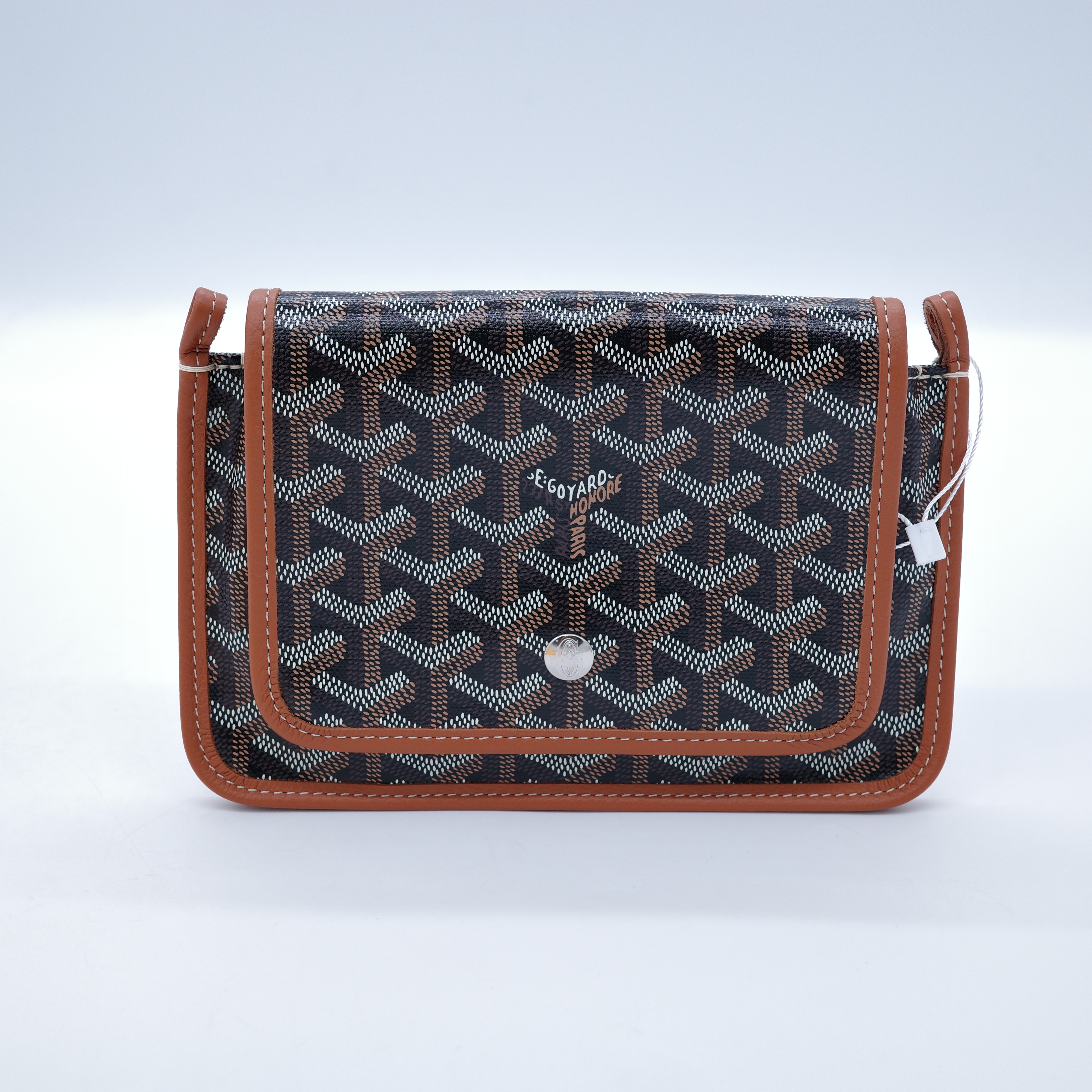 Goyard 戈雅 Plumet Pocket Wallet 肩背隨身錢包 棕色-1