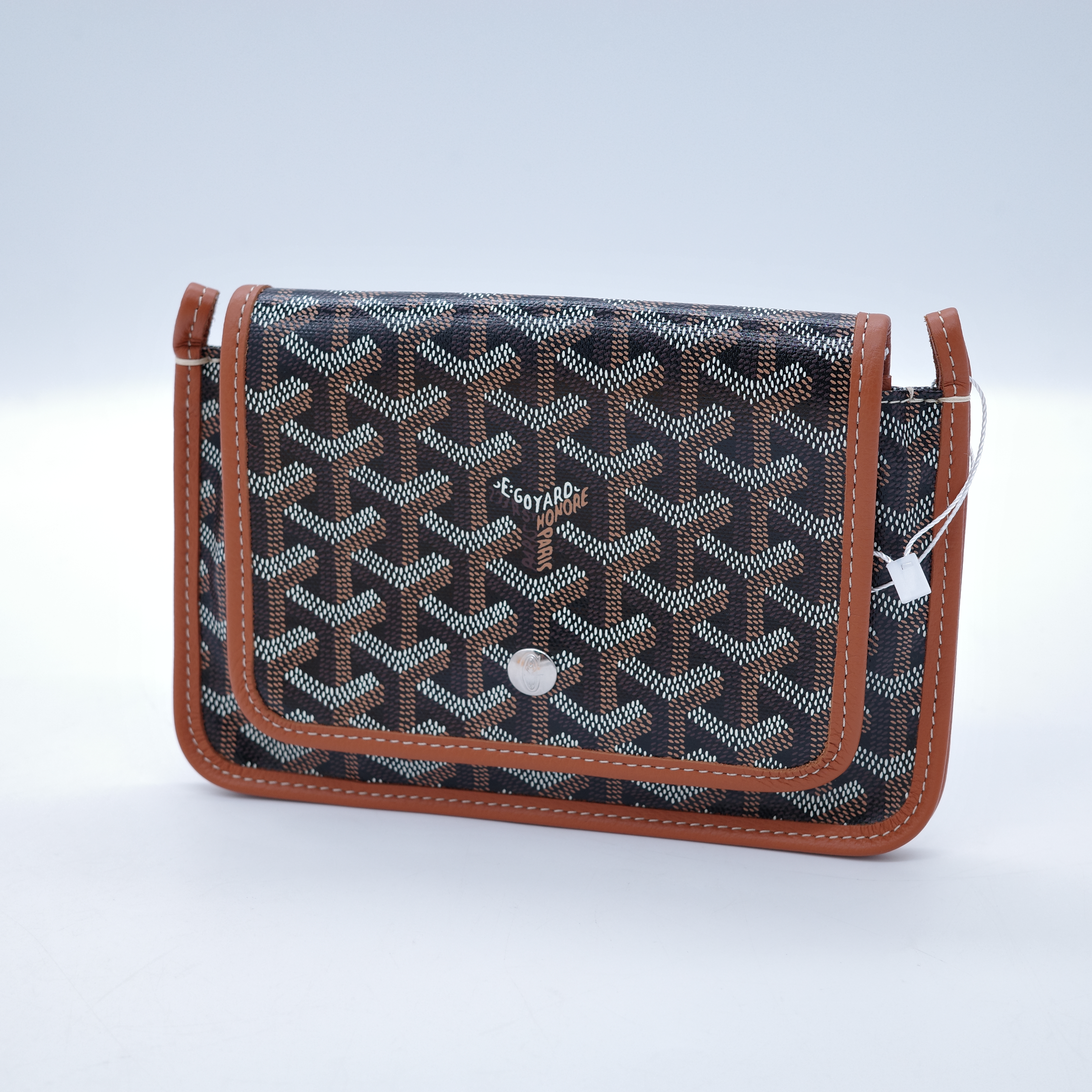 Goyard 戈雅 Plumet Pocket Wallet 肩背隨身錢包 棕色-2