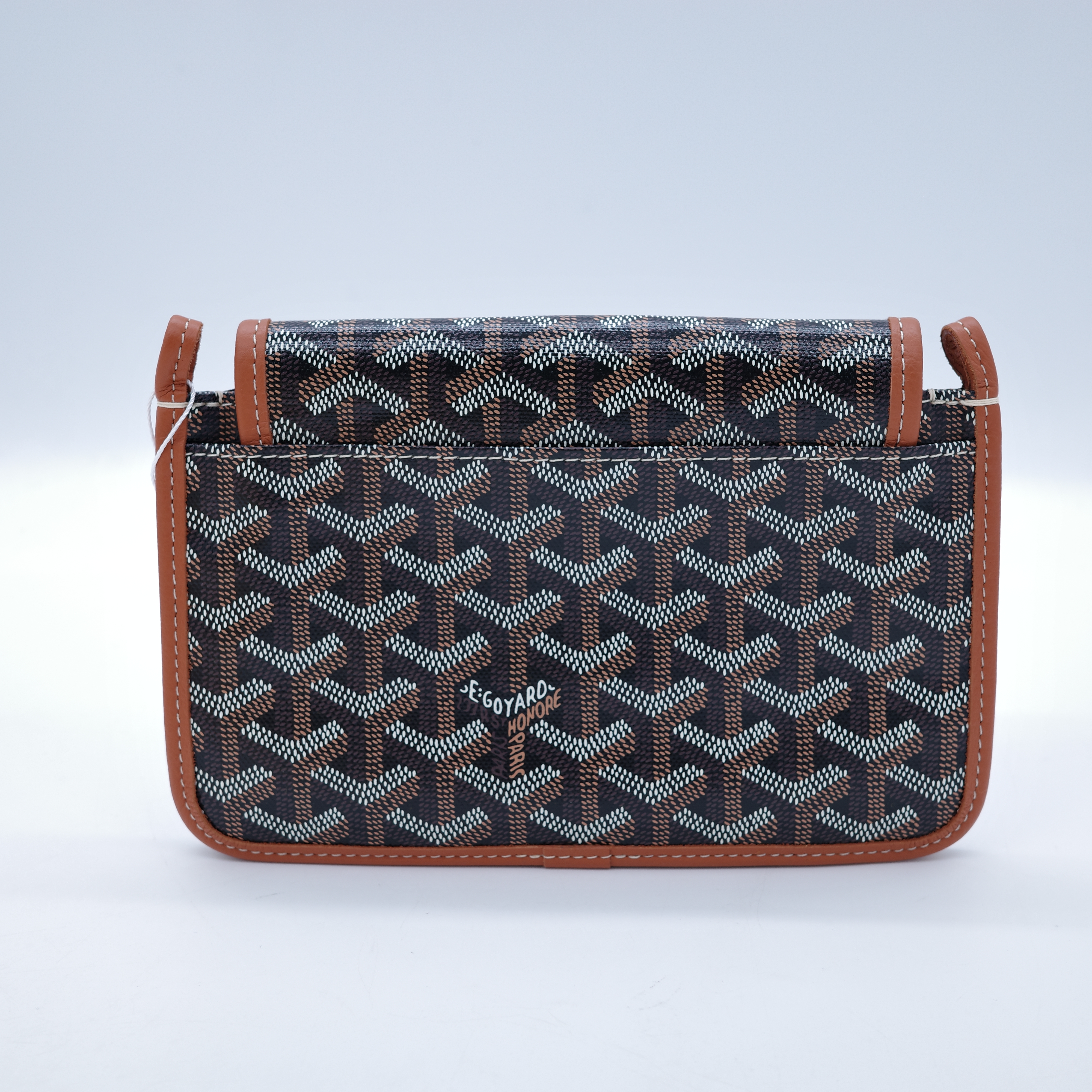Goyard 戈雅 Plumet Pocket Wallet 肩背隨身錢包 棕色-3