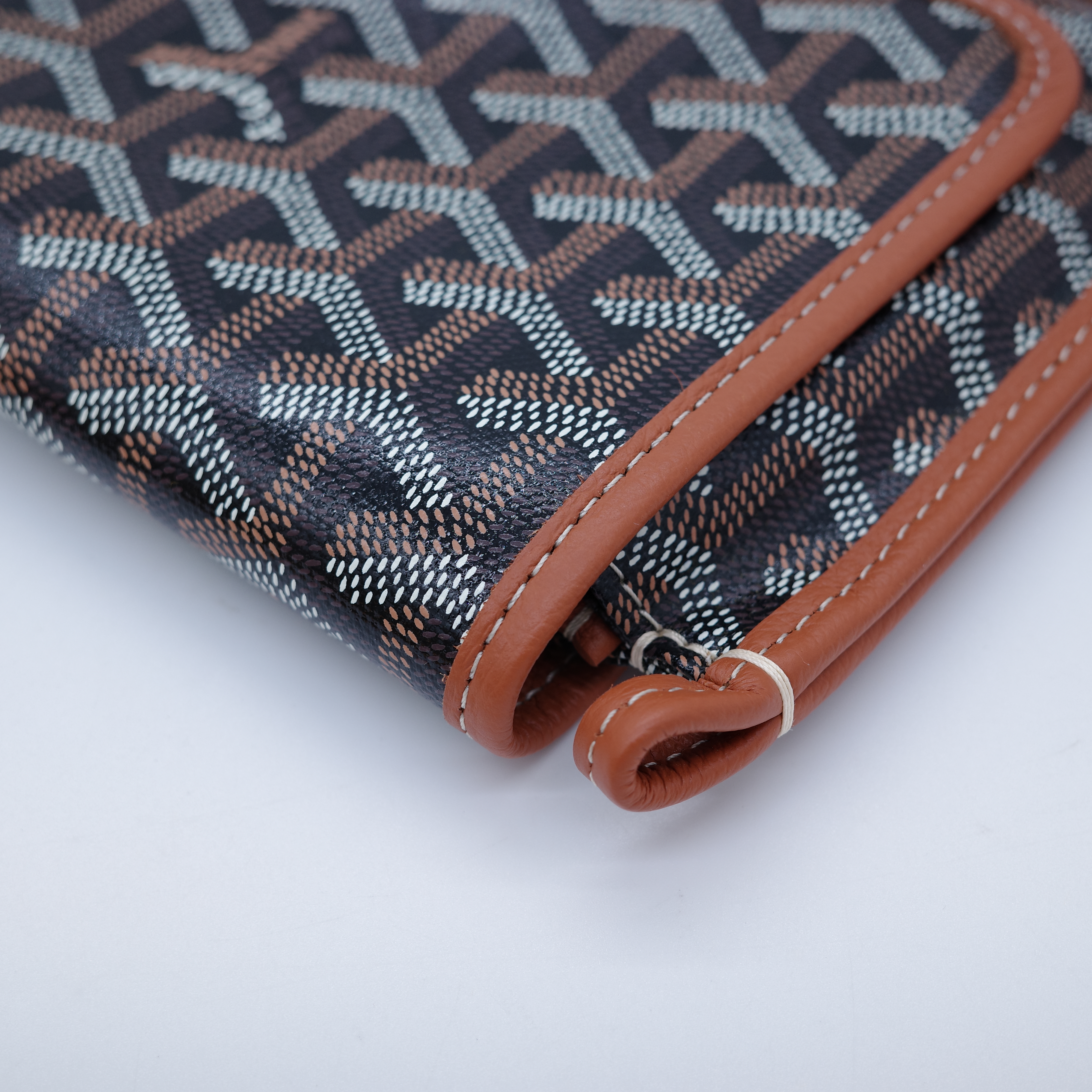 Goyard 戈雅 Plumet Pocket Wallet 肩背隨身錢包 棕色-5